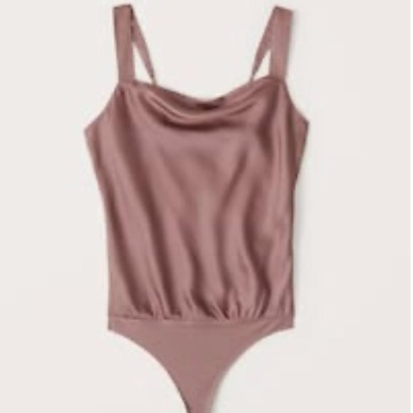 Abercrombie wide strap cowl neck cami bodysuit NWOT - Picture 3 of 3